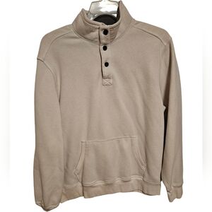 G.H. Bass & Co Sherpa lined Mock Neck Pullover Sweater Sz XL